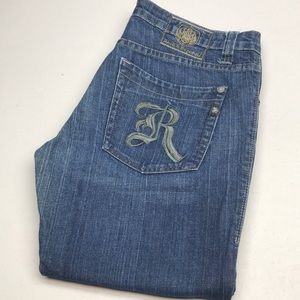 MADE IN USA 🇺🇸 MENS ROCK & REPUBLIC FLOYD BOOTCUT JEANS 32x34 🇺🇸